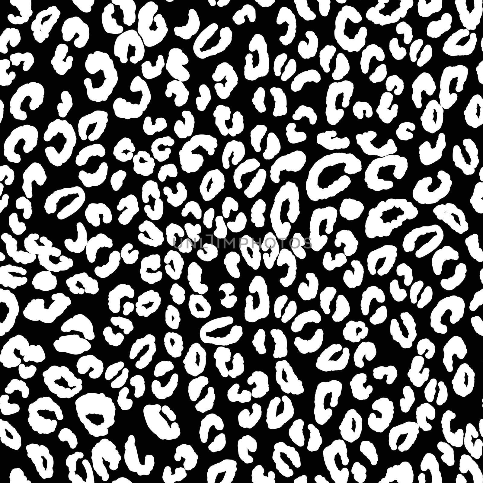 Abstract modern leopard seamless pattern. Animals trendy background. Black and white decorative vector illustration for print, card, postcard, fabric, textile. Modern ornament of stylized skin.