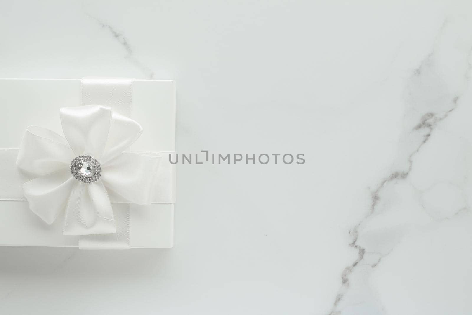 Romantic celebration, lifestyle and holiday present concept - Luxury wedding gifts on marble