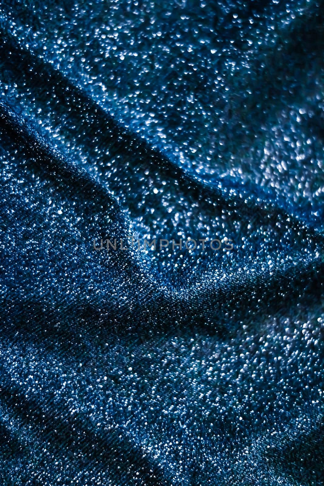 Luxe glowing texture, night club branding and New Years party concept - Blue holiday sparkling glitter abstract background, luxury shiny fabric material for glamour design and festive invitation