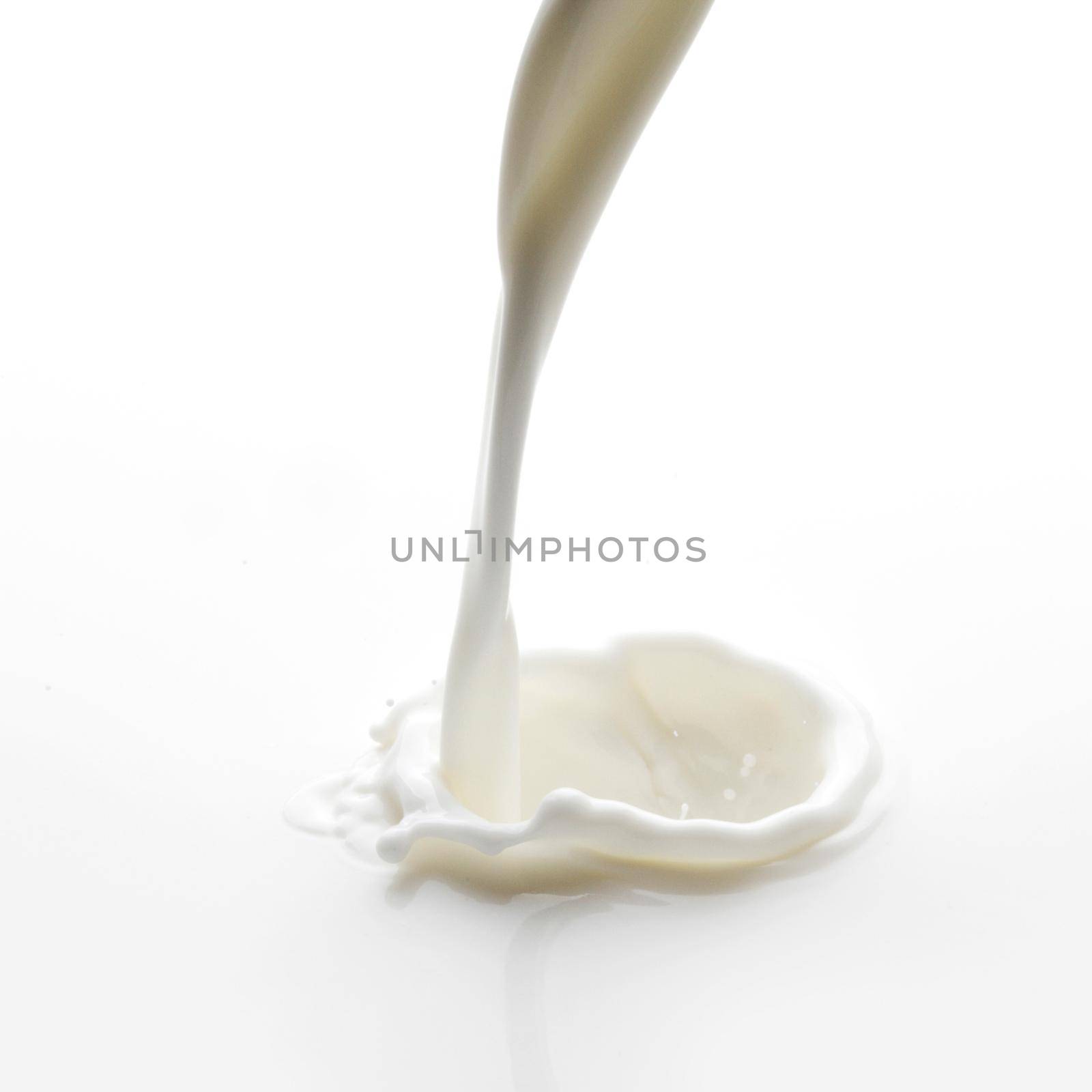 Pouring milk splash by Yellowj