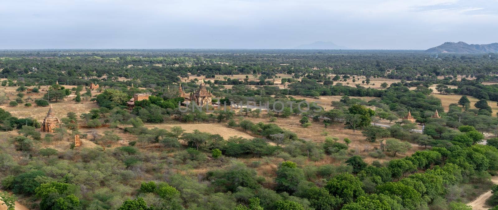 Looking out over Bagan from the Nan Myint viewing tower by arvidnorberg