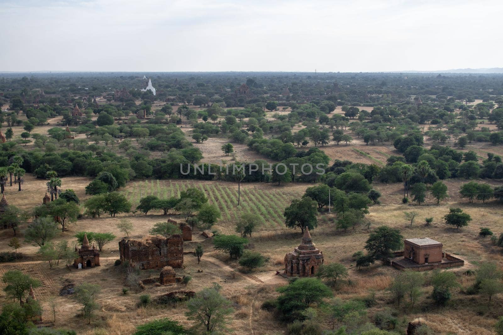 Looking out over Bagan from the Nan Myint viewing tower by arvidnorberg