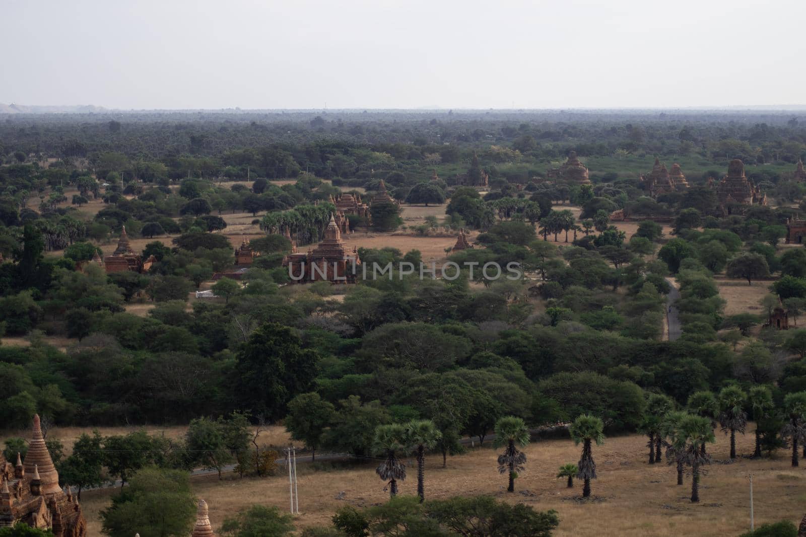Looking out over Bagan from the Nan Myint viewing tower by arvidnorberg