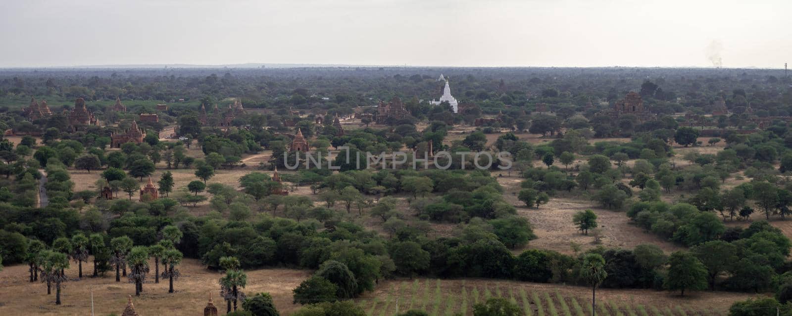 Looking out over Bagan from the Nan Myint viewing tower by arvidnorberg