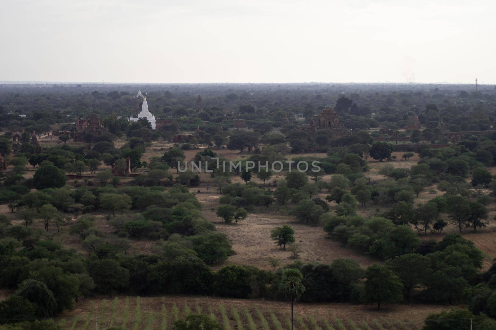 Looking out over Bagan from the Nan Myint viewing tower by arvidnorberg