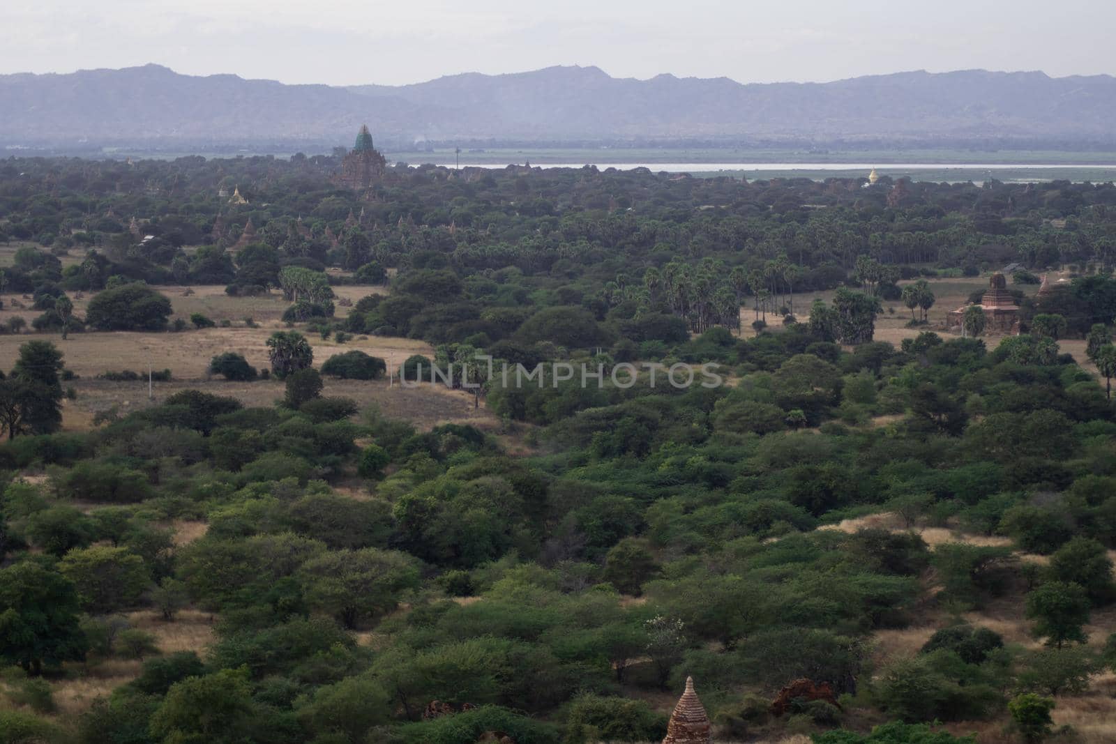 Looking out over Bagan from the Nan Myint viewing tower by arvidnorberg