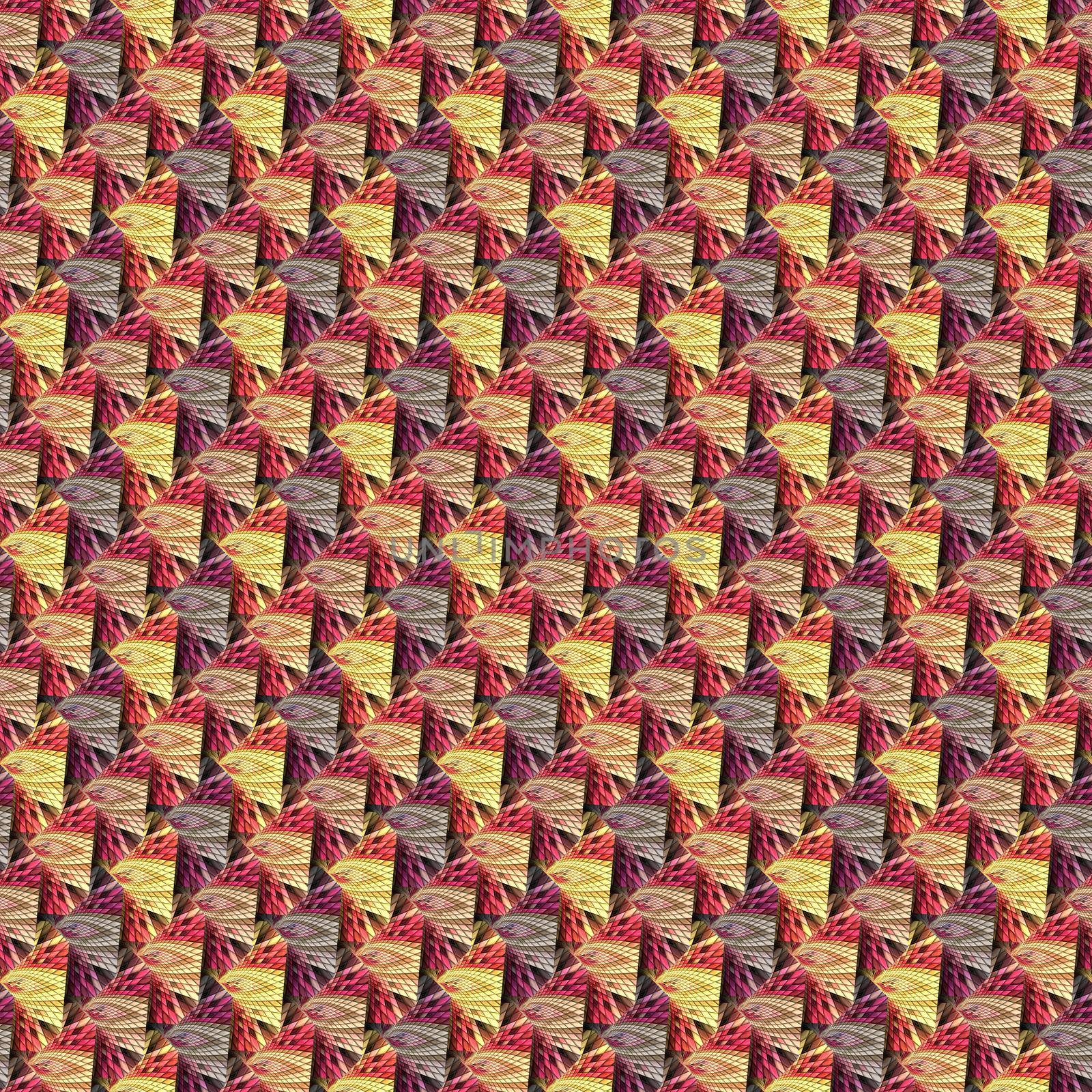 3D render seamless pattern background tile by stocklady