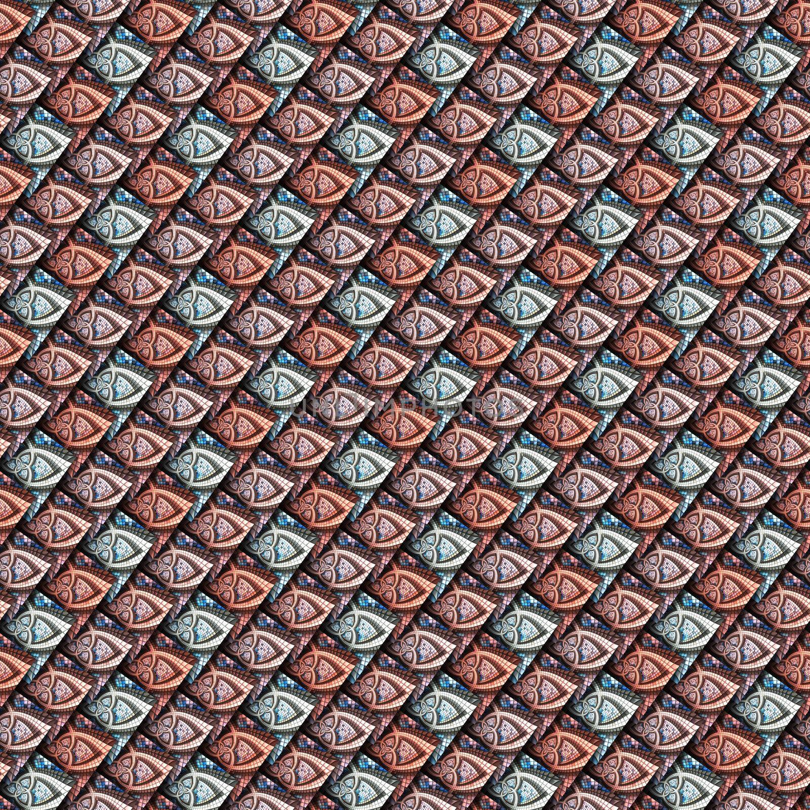 3D render seamless pattern background tile by stocklady