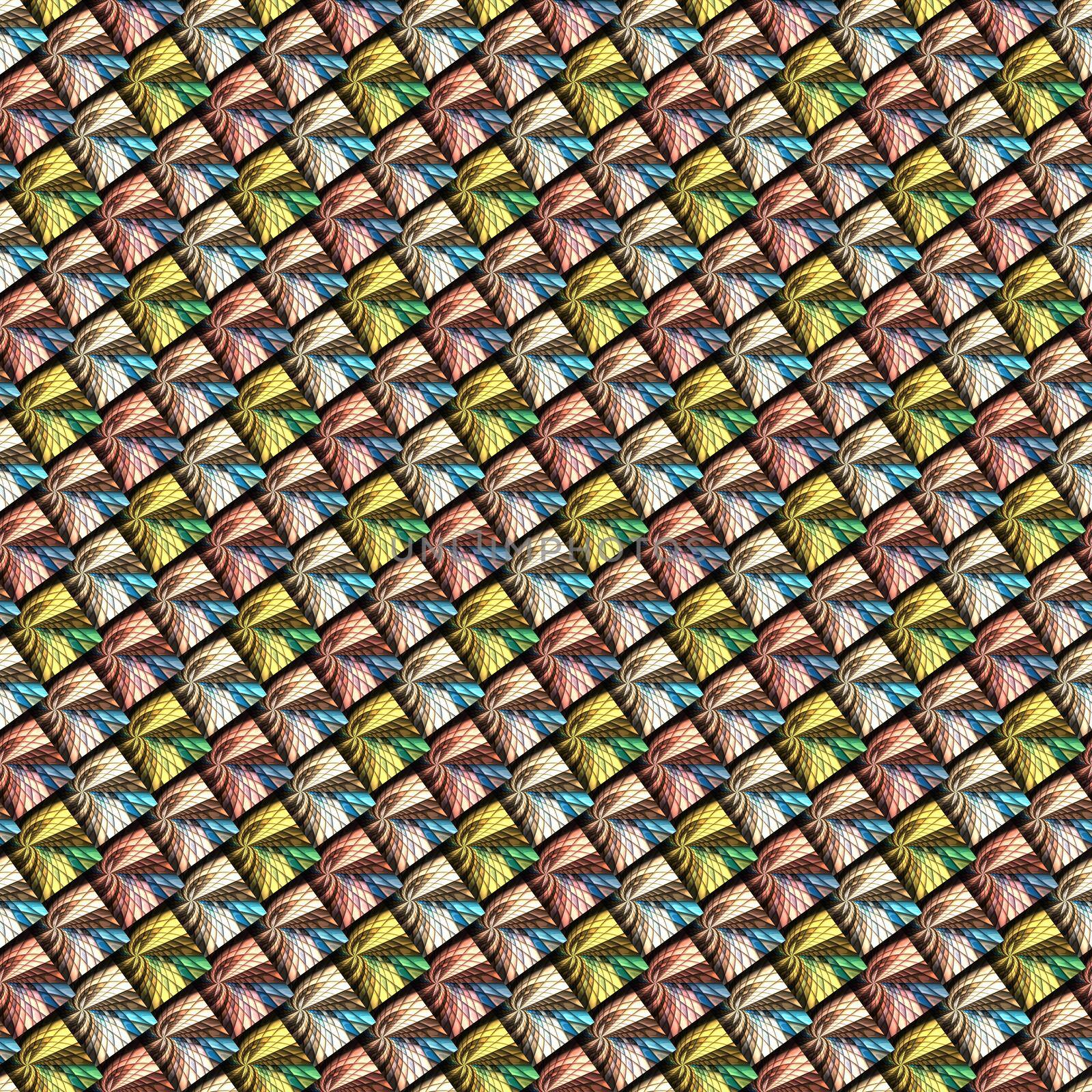 3D render seamless pattern background tile by stocklady