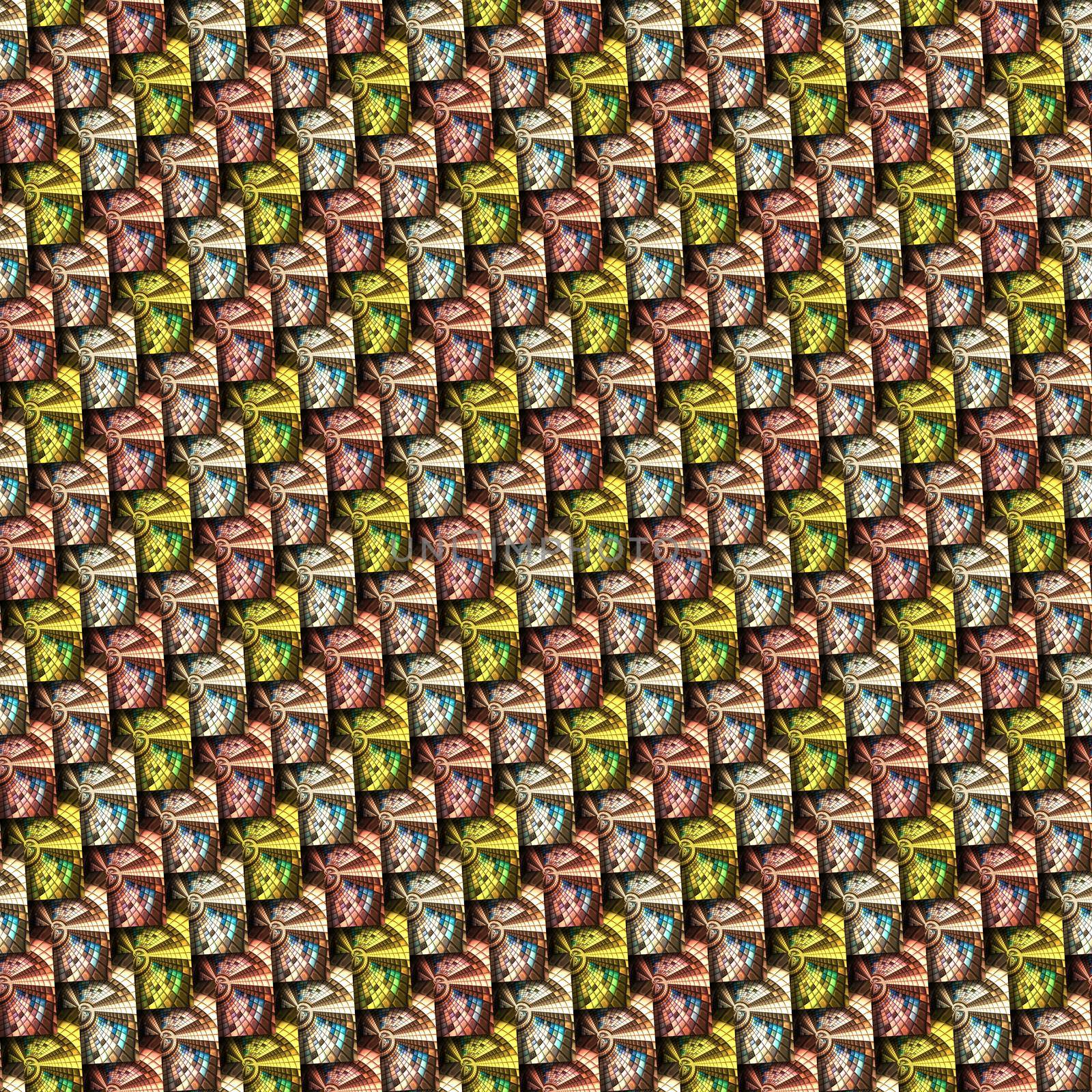 3D render seamless pattern background tile by stocklady