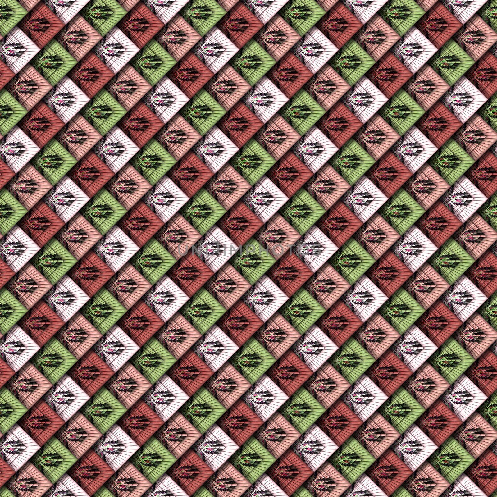 3D render seamless pattern background tile by stocklady