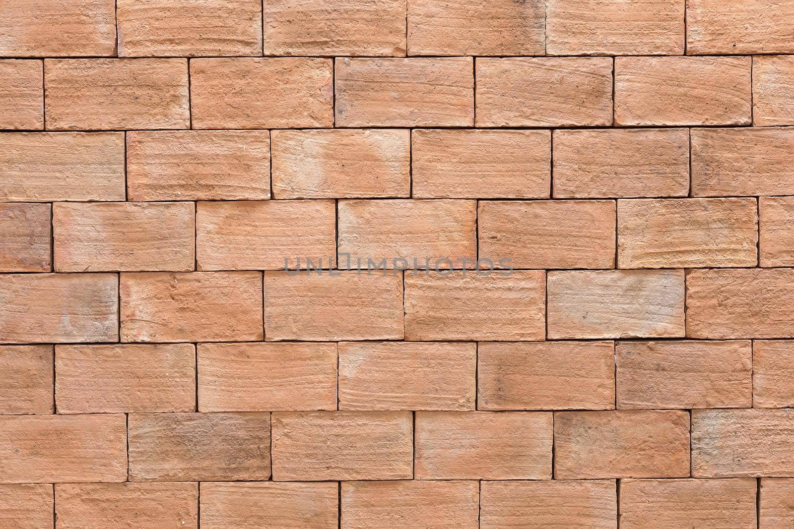 Old red brick wall background by smuay