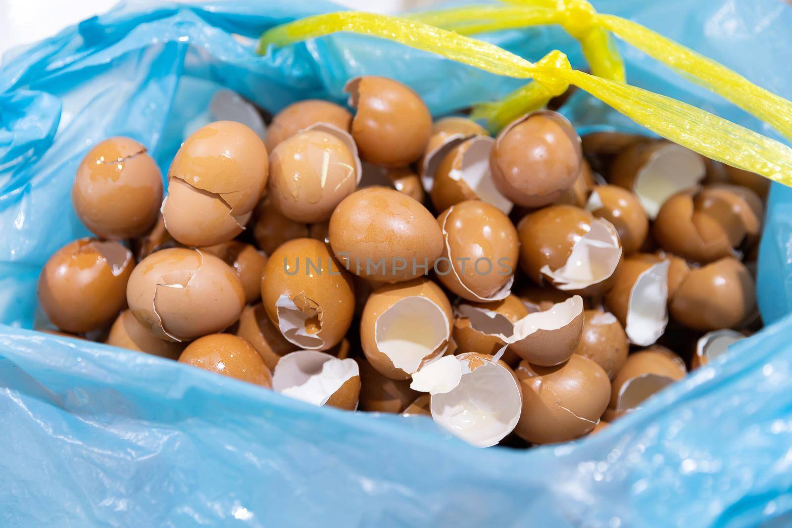 Chicken eggshell fragments by smuay