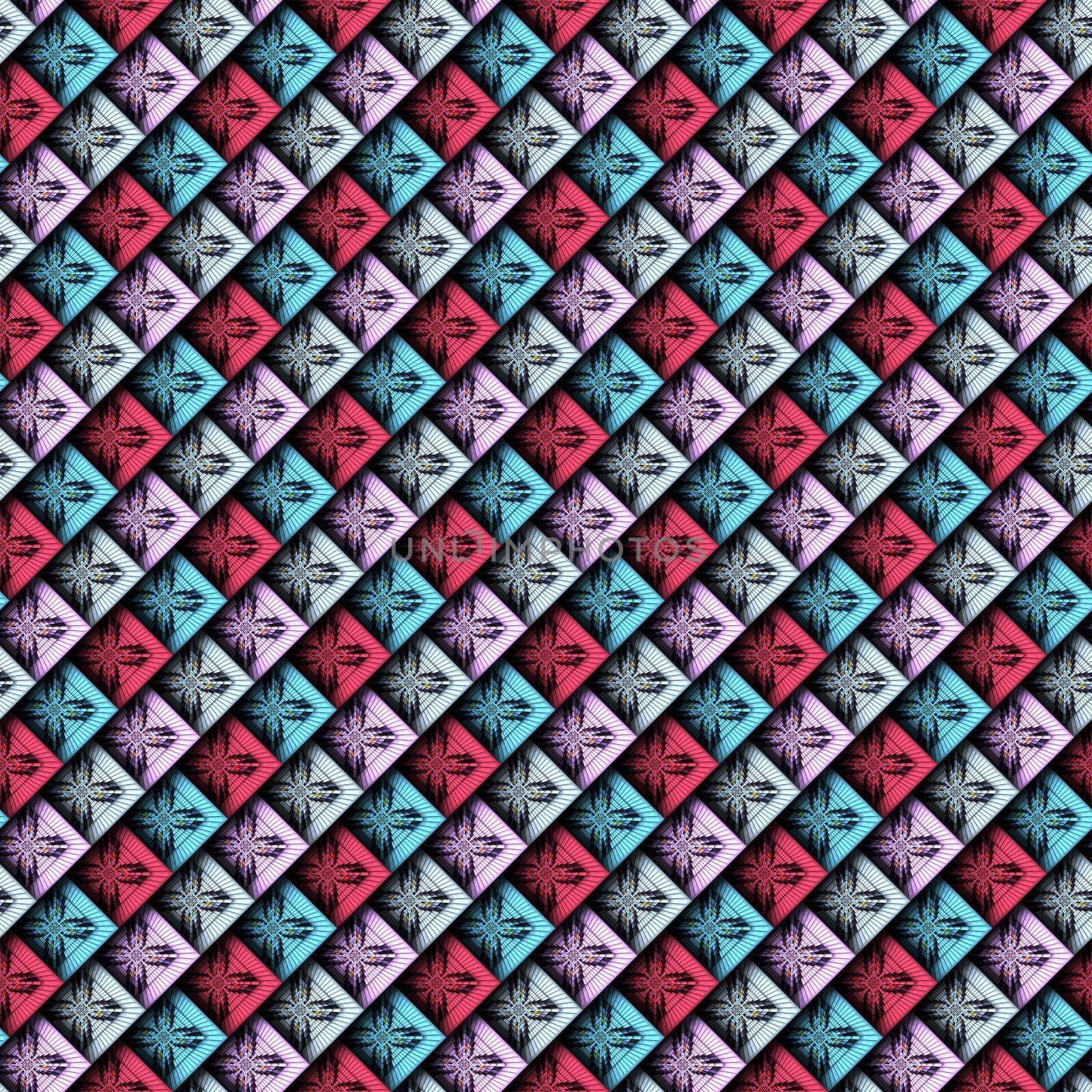 3D render seamless pattern background tile by stocklady