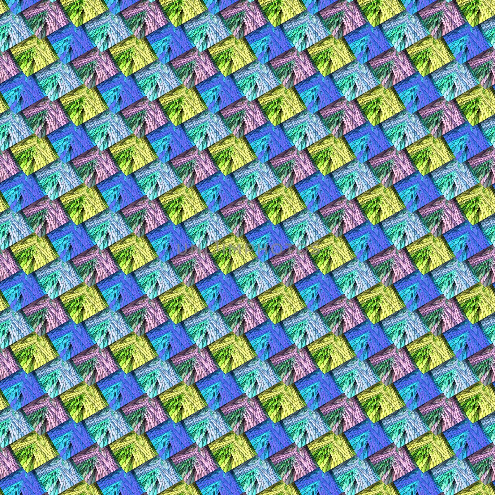 3D render seamless pattern background tile by stocklady