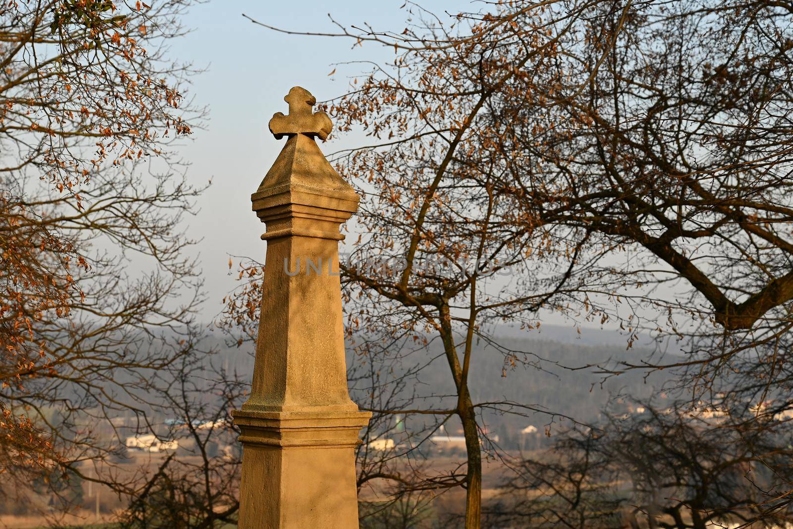 Monument on the Way of the Cross - Rosice - Czech Republic by Montypeter