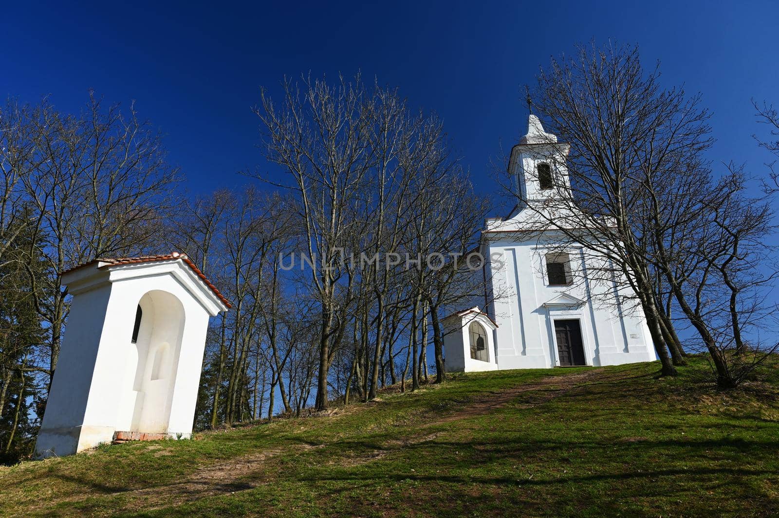 Beautiful old chapel of St. Anthony. Dolni Kounice Czech Republic