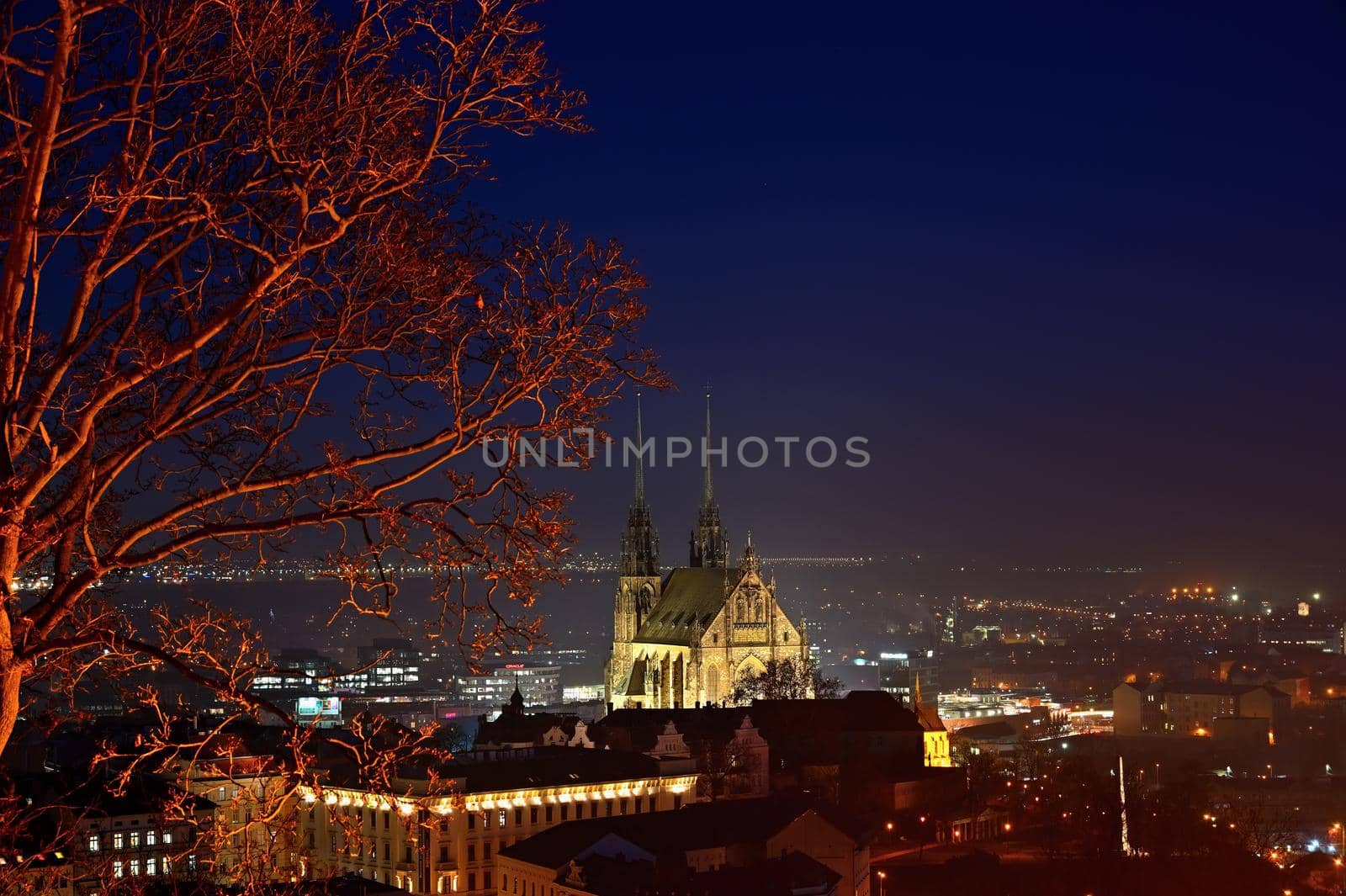 Petrov, Cathedral of St. Peter and Paul. City of Brno - Czech Republic - Europe.