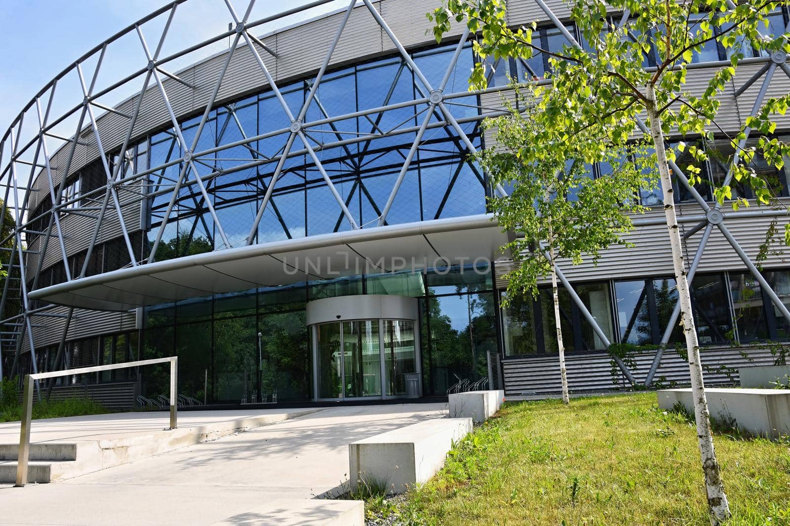 Beautiful modern new buildings. Background for industry, construction and buildings.