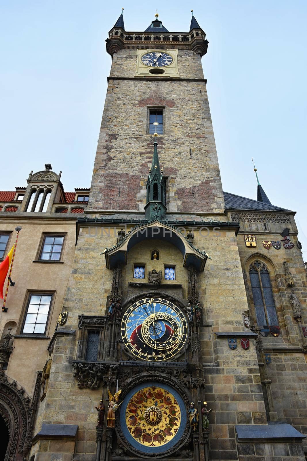 Prague Old Town Square Czech Republic, Astronomical Clock Tower - (orloj) by Montypeter