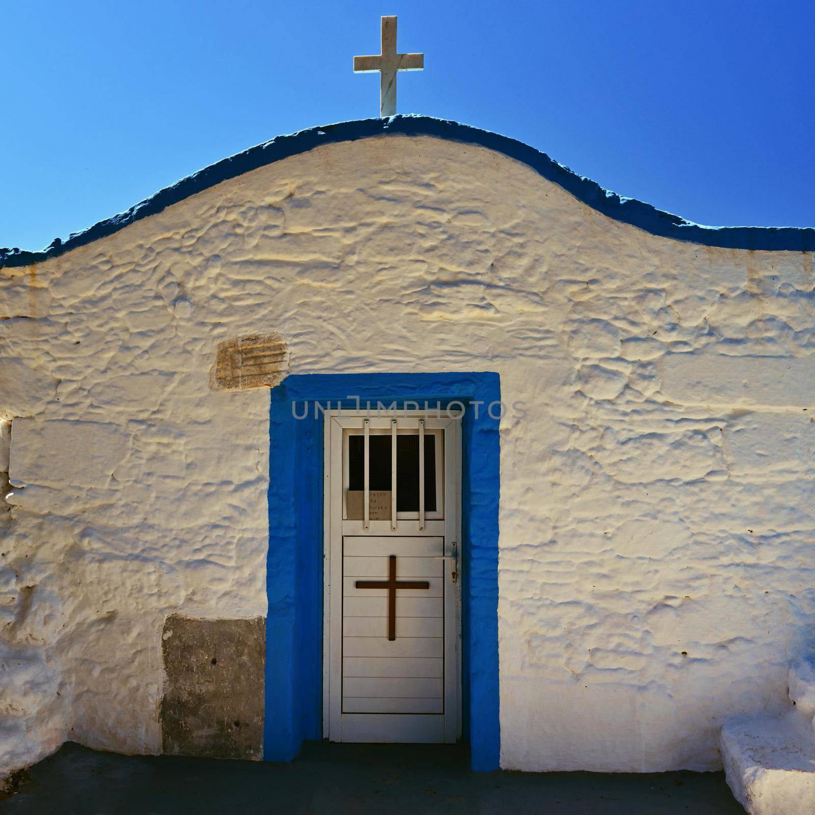 Traditional beautiful small chapel Greek style. Kos Island-Greece.