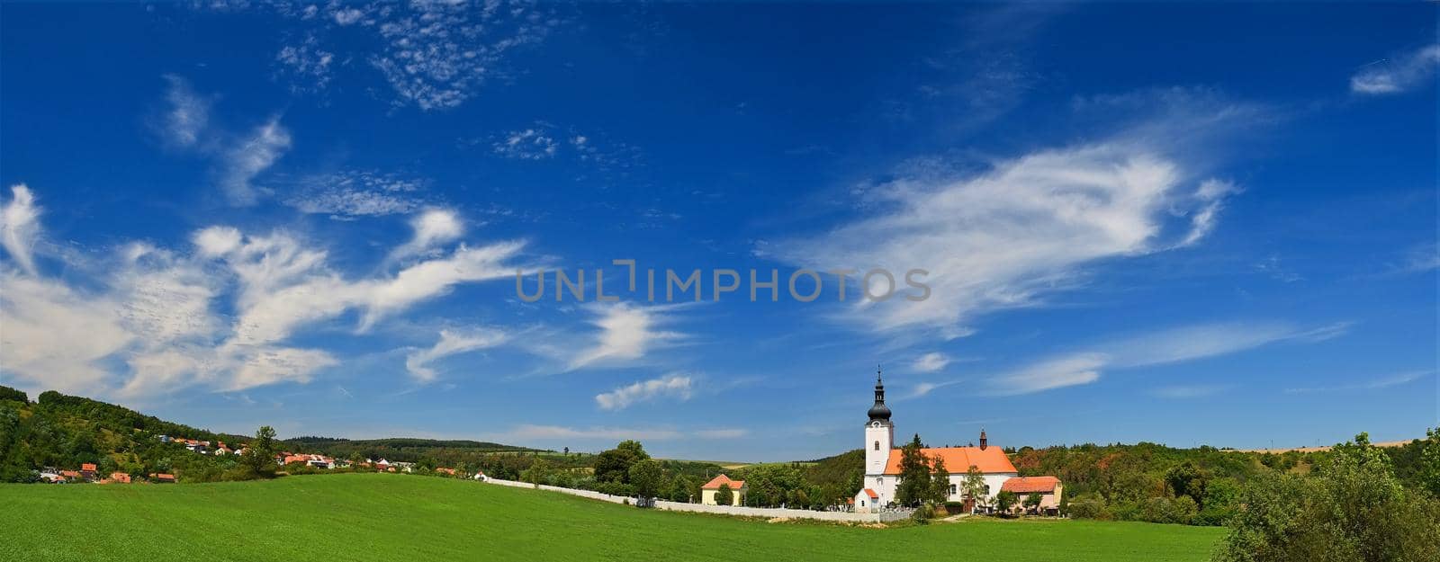 St. Micholas church in Oslavany, Czech republic. Beautiful old church. Architecture-monument.