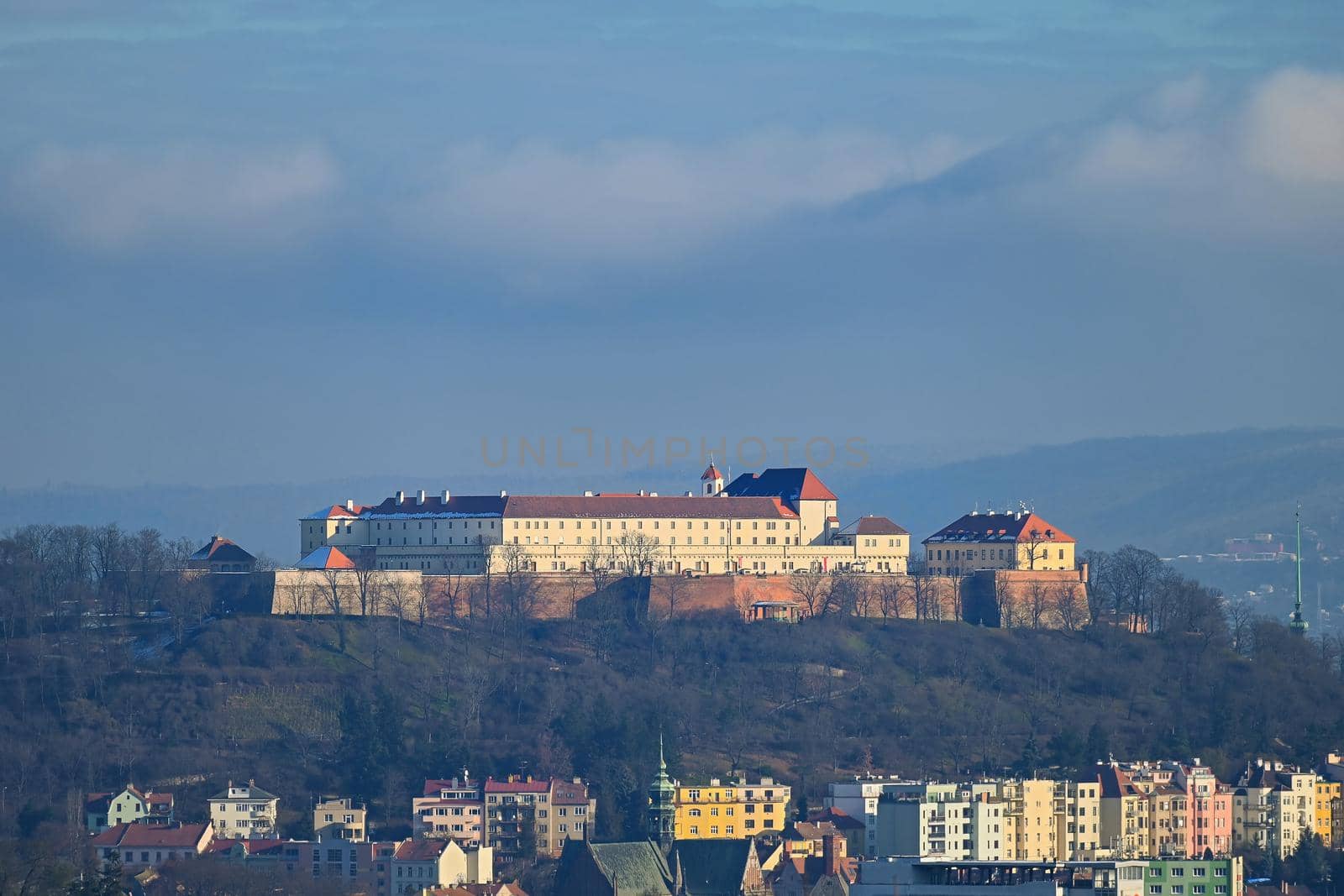 Beautiful old castle Spilberk. City of Brno - Czech Republic.
