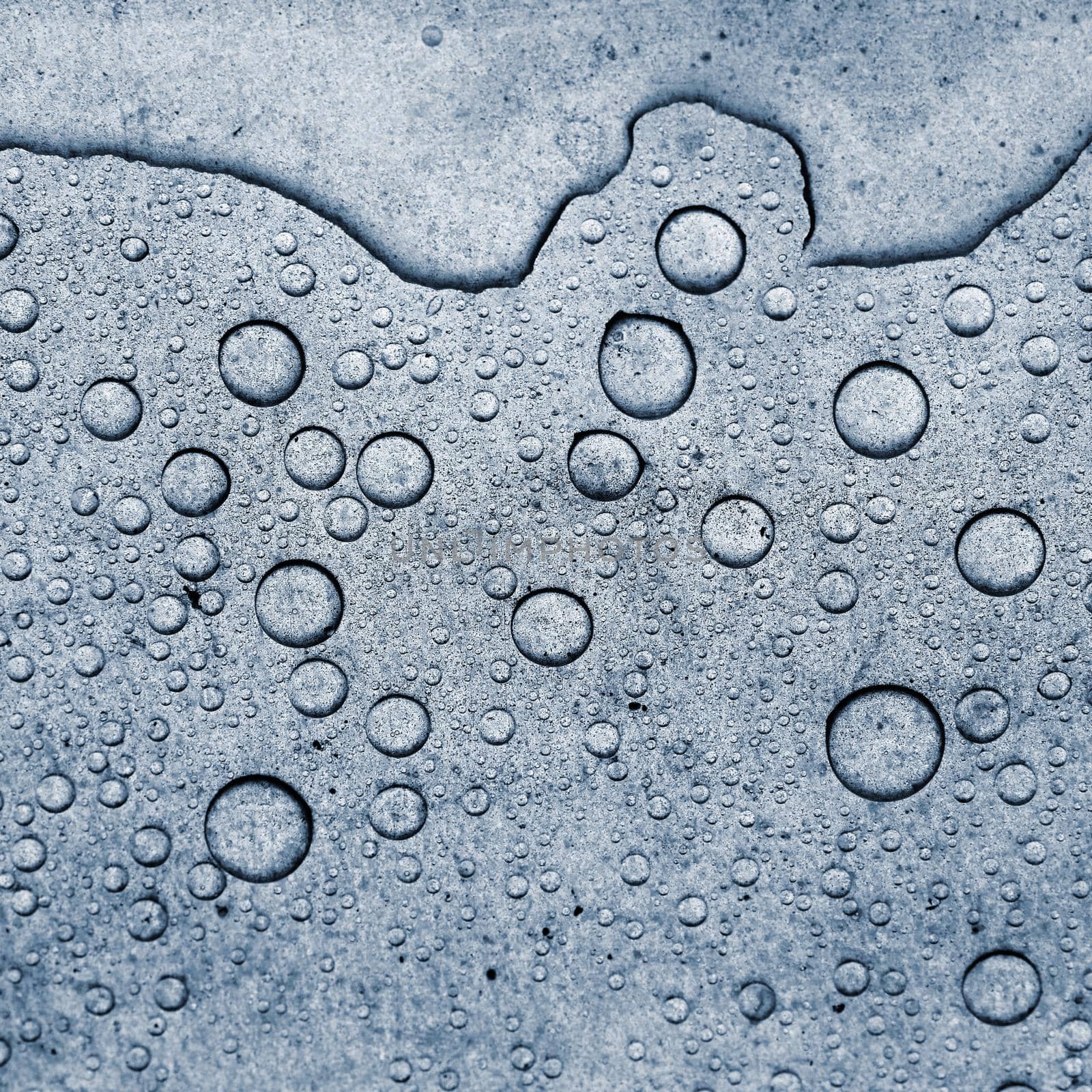 Beautiful water drops. Abstract background, macro shot.