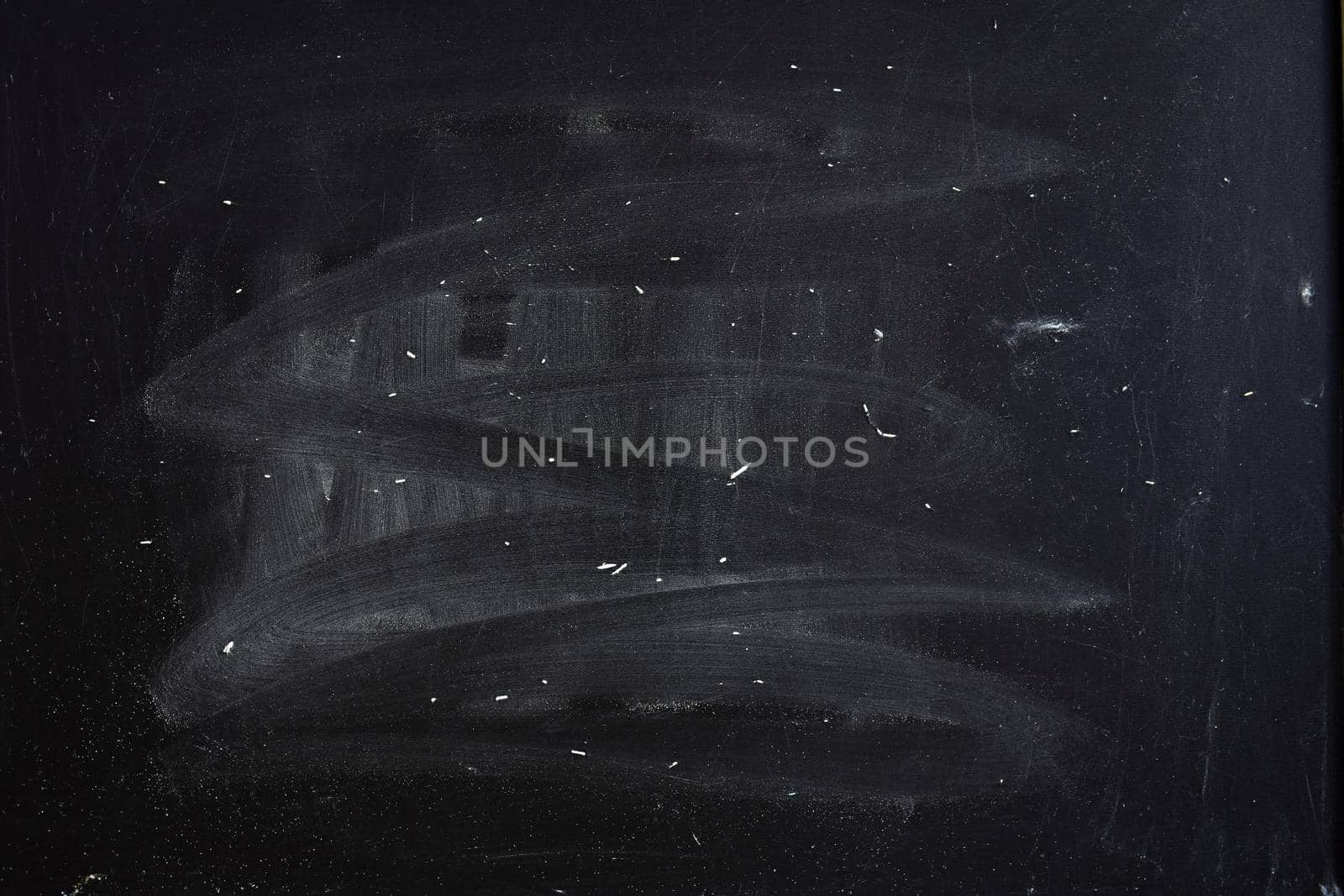 Chalk rubbed out on blackboard for background. Education concept with copyspace. Back to school.