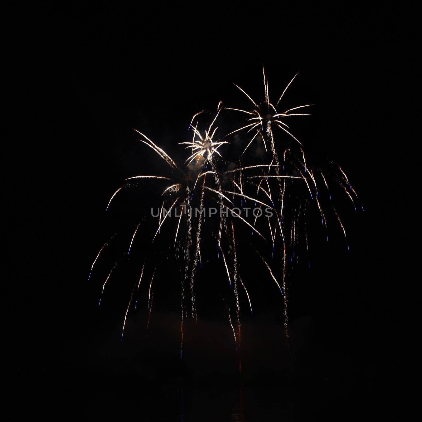 Beautiful colorful fireworks on water. Brno dam.
International Fireworks Competition Ignis Brunensis. Brno - Czech Republic - Europe.