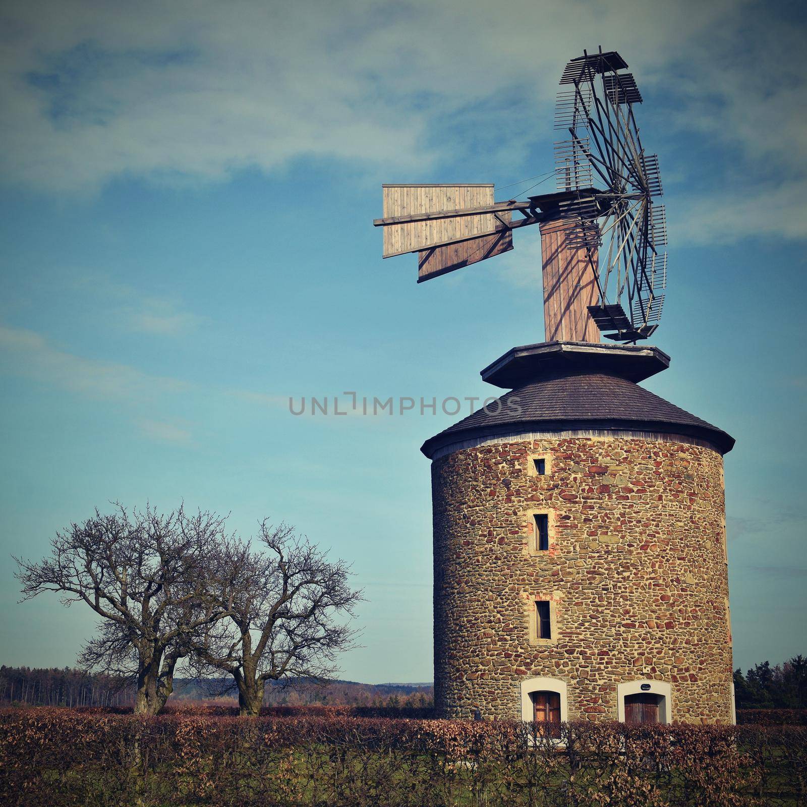 Old windmill - Czech Republic Europe. by Montypeter