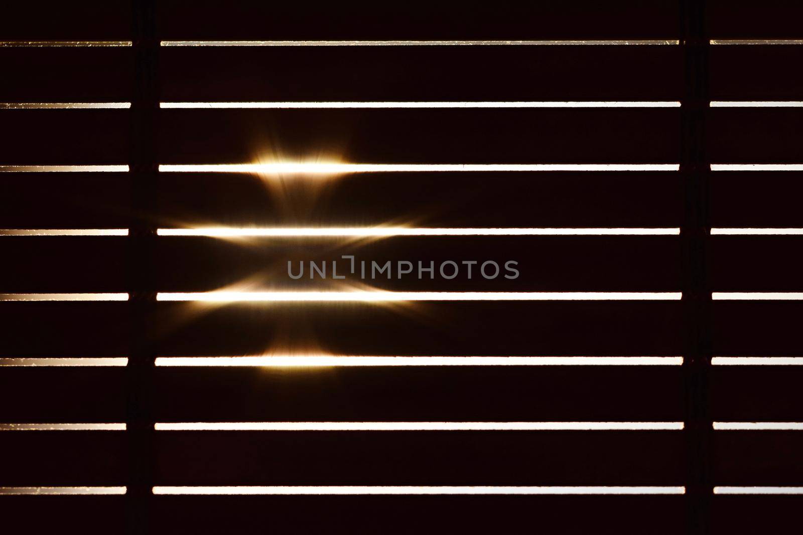 Wooden blinds. Abstract blurred background