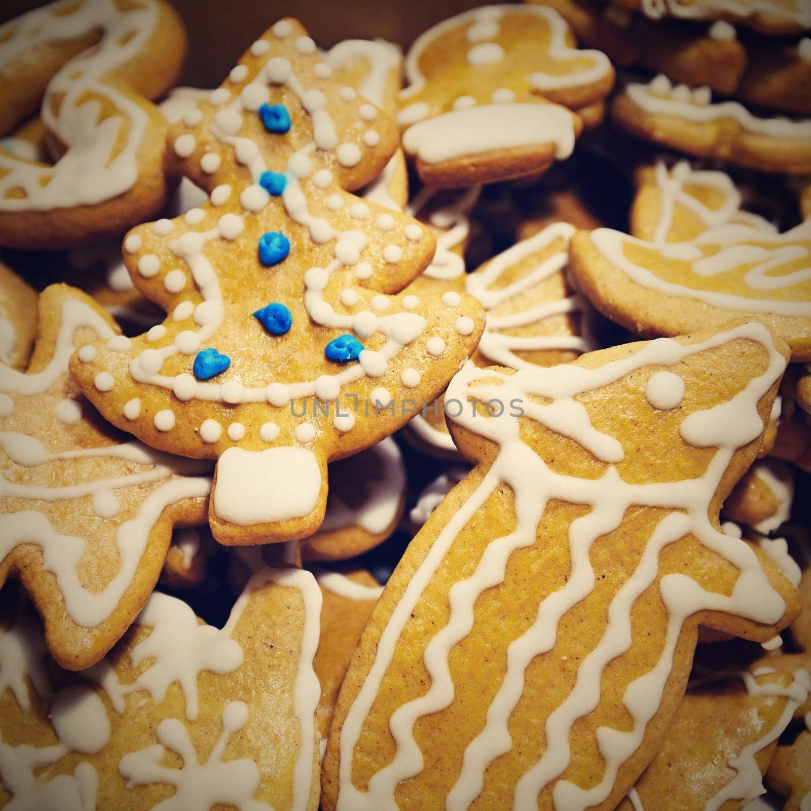 Christmas sweets. Traditional homemade handmade Czech sweets - Gingerbreads. by Montypeter