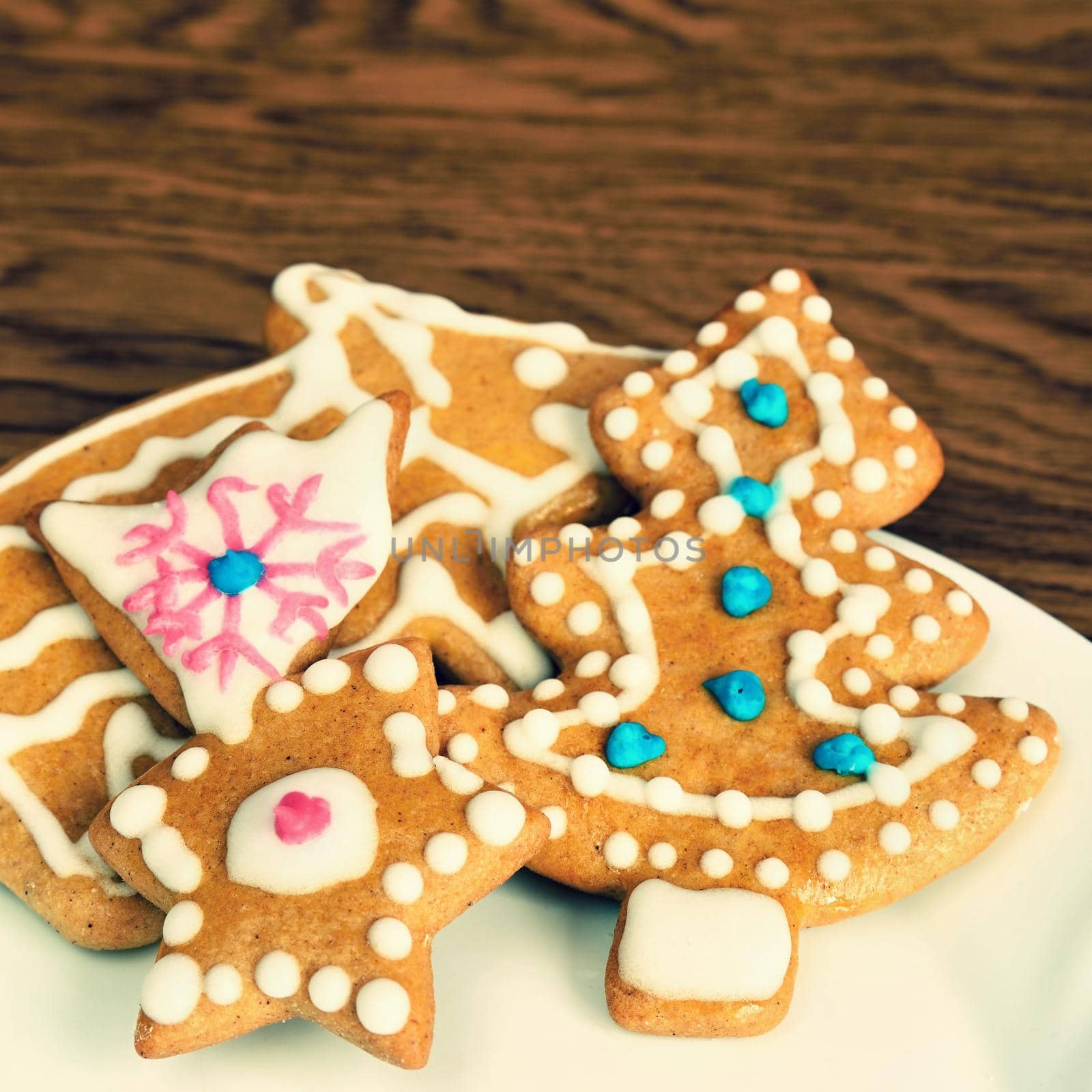 Christmas sweets. Traditional homemade handmade Czech sweets - Gingerbreads. by Montypeter