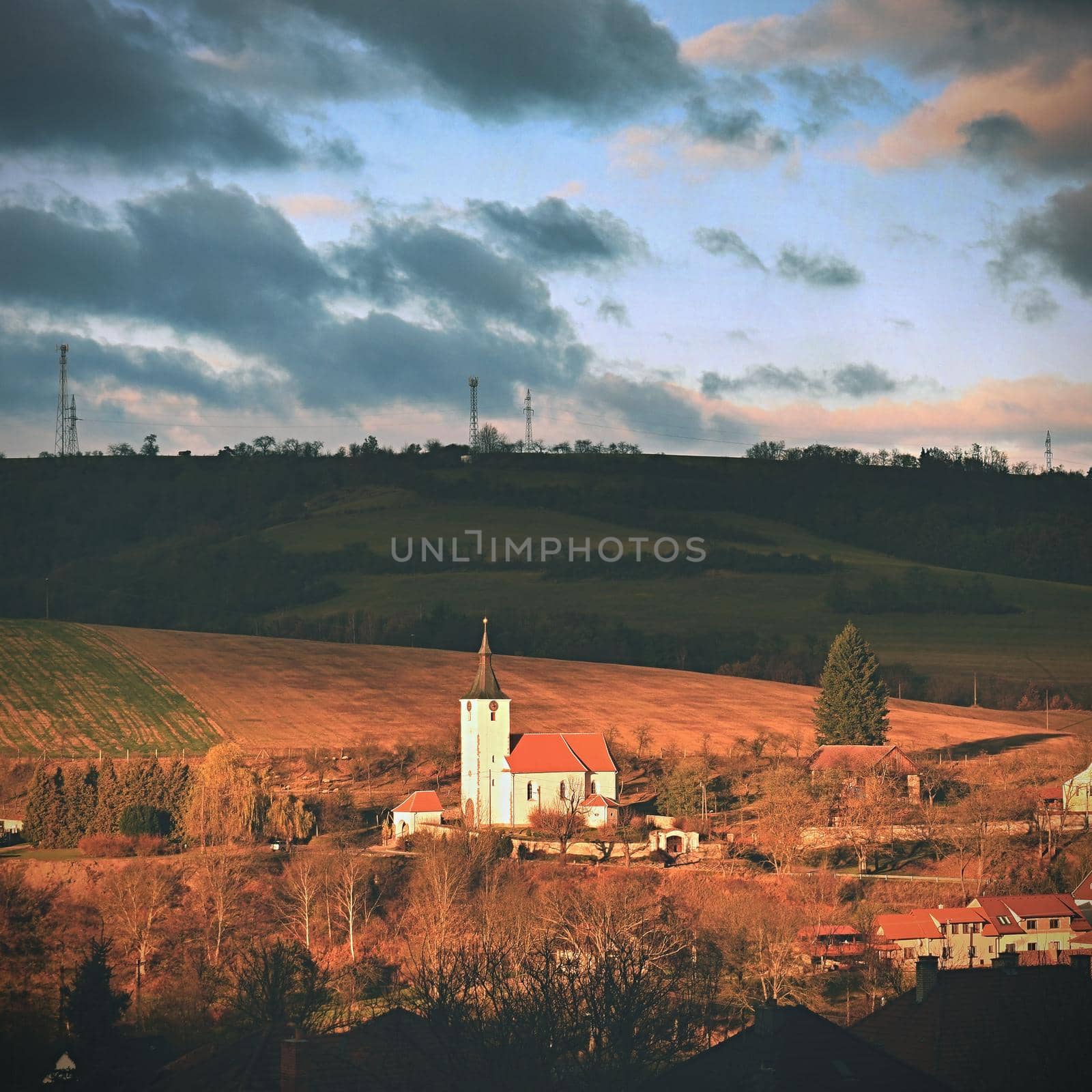 Small church in a village. Dolni Loucky Czech Republic by Montypeter