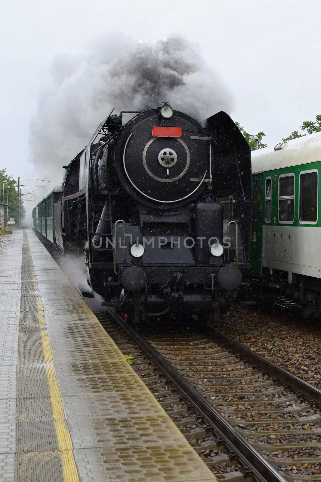 Historic steam train. Specially launched Czech old steam train for trips and for traveling. by Montypeter