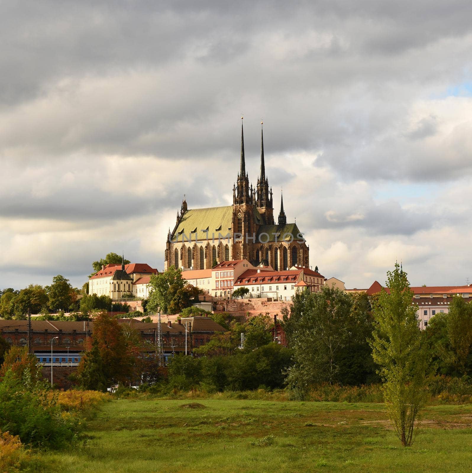 Petrov - St. Peters and Paul church in Brno. Central Europe Czech Republic. South-Moravian region. by Montypeter