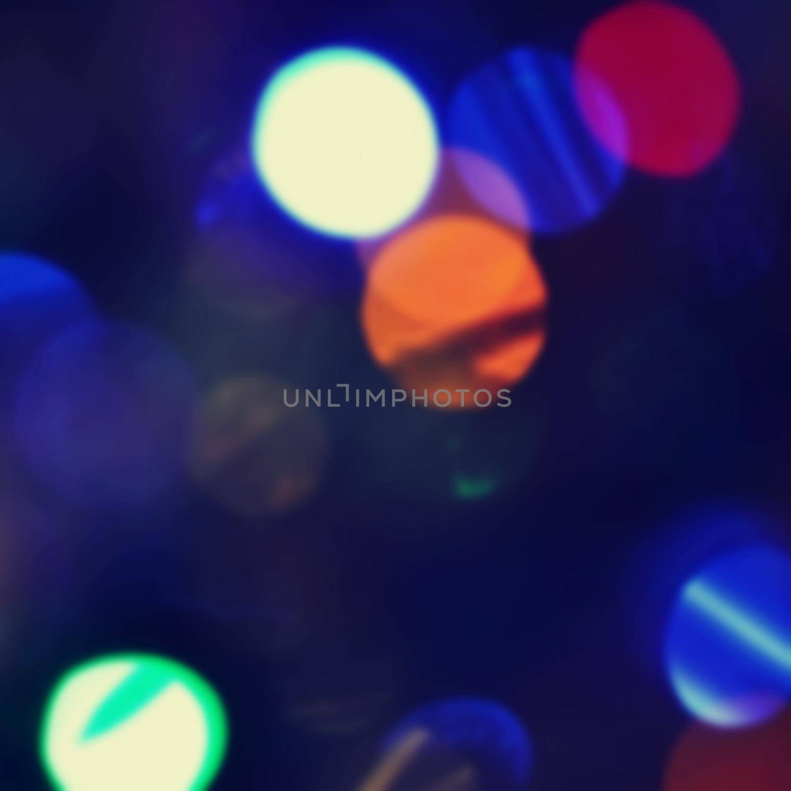 Blurred abstract xmas background, christmas texture from color lights on the Christmas tree. by Montypeter