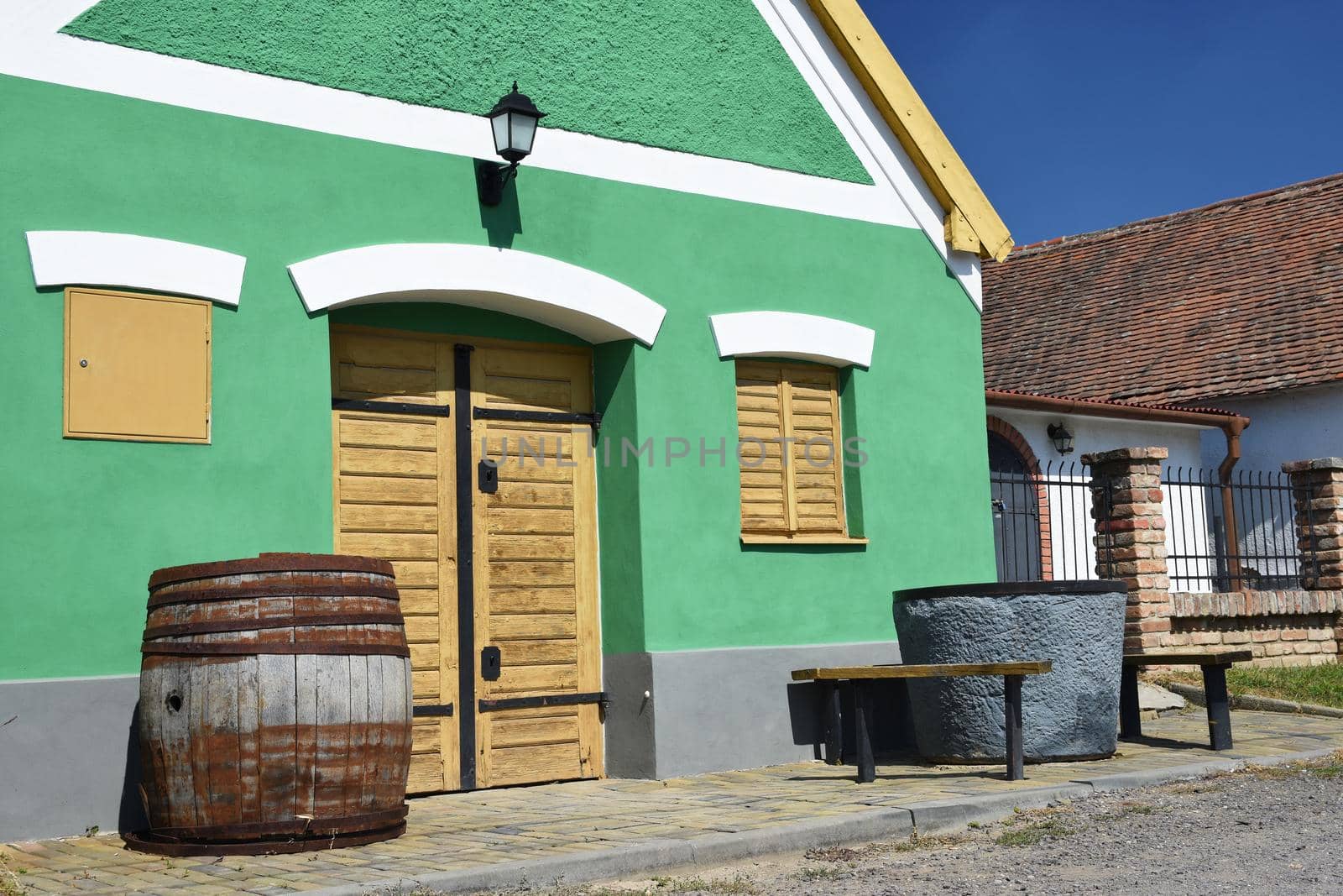 Wine cellar. Wine region, south Moravia - Czech Republic. by Montypeter