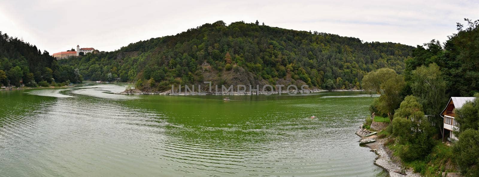 Vranov Dam on the river Thaya, South Moravia, Czech republic