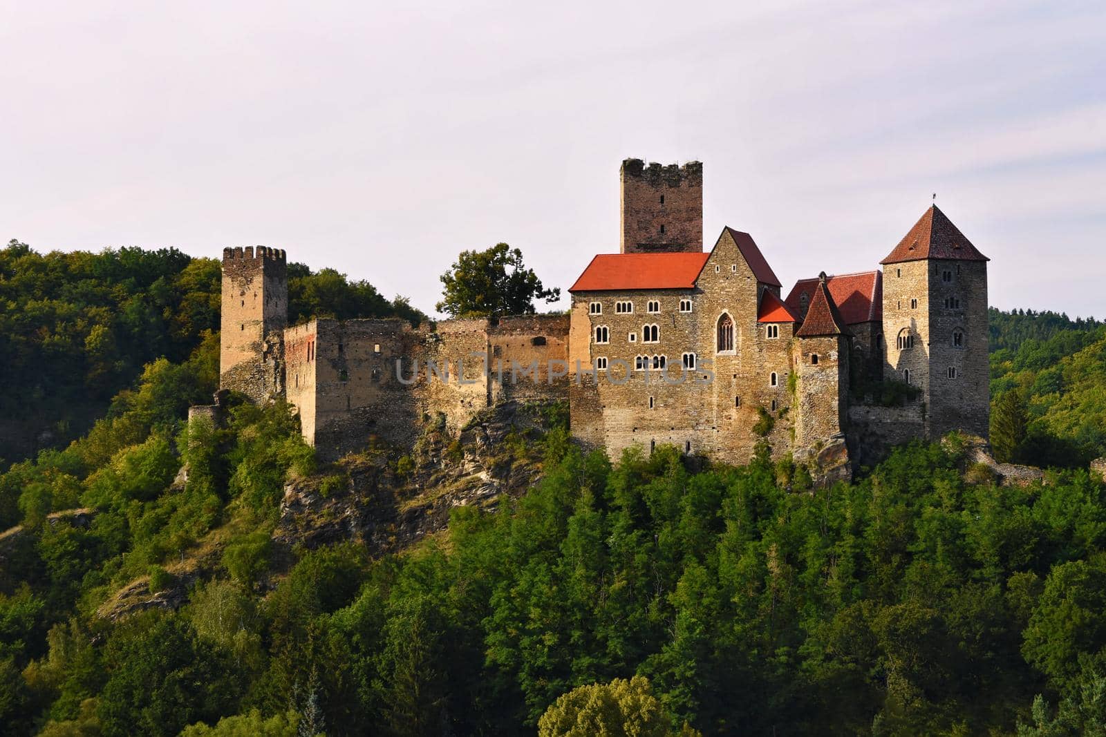 Herdegg. Beautiful old castle in the nice countryside of Austria. National Park Thaya Valley, Lower Austria - Europe. by Montypeter