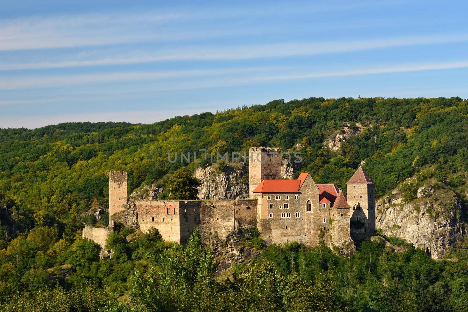 Herdegg. Beautiful old castle in the nice countryside of Austria. National Park Thaya Valley, Lower Austria - Europe. by Montypeter