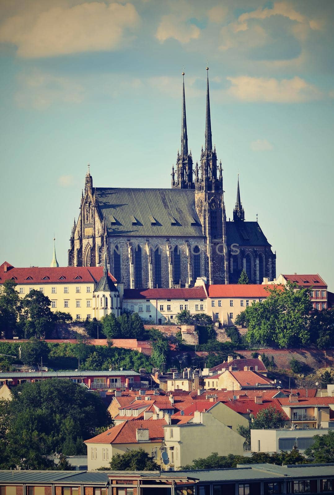 Petrov - St. Peters and Paul church in Brno. Central Europe Czech Republic. South-Moravian region. by Montypeter