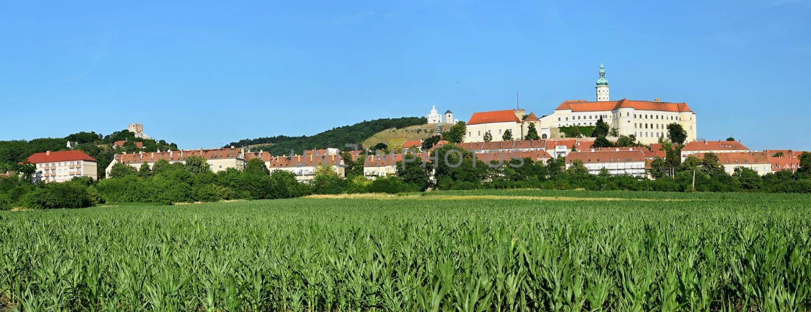 Castle of Mikulov, South Moravia. Czech Republic.