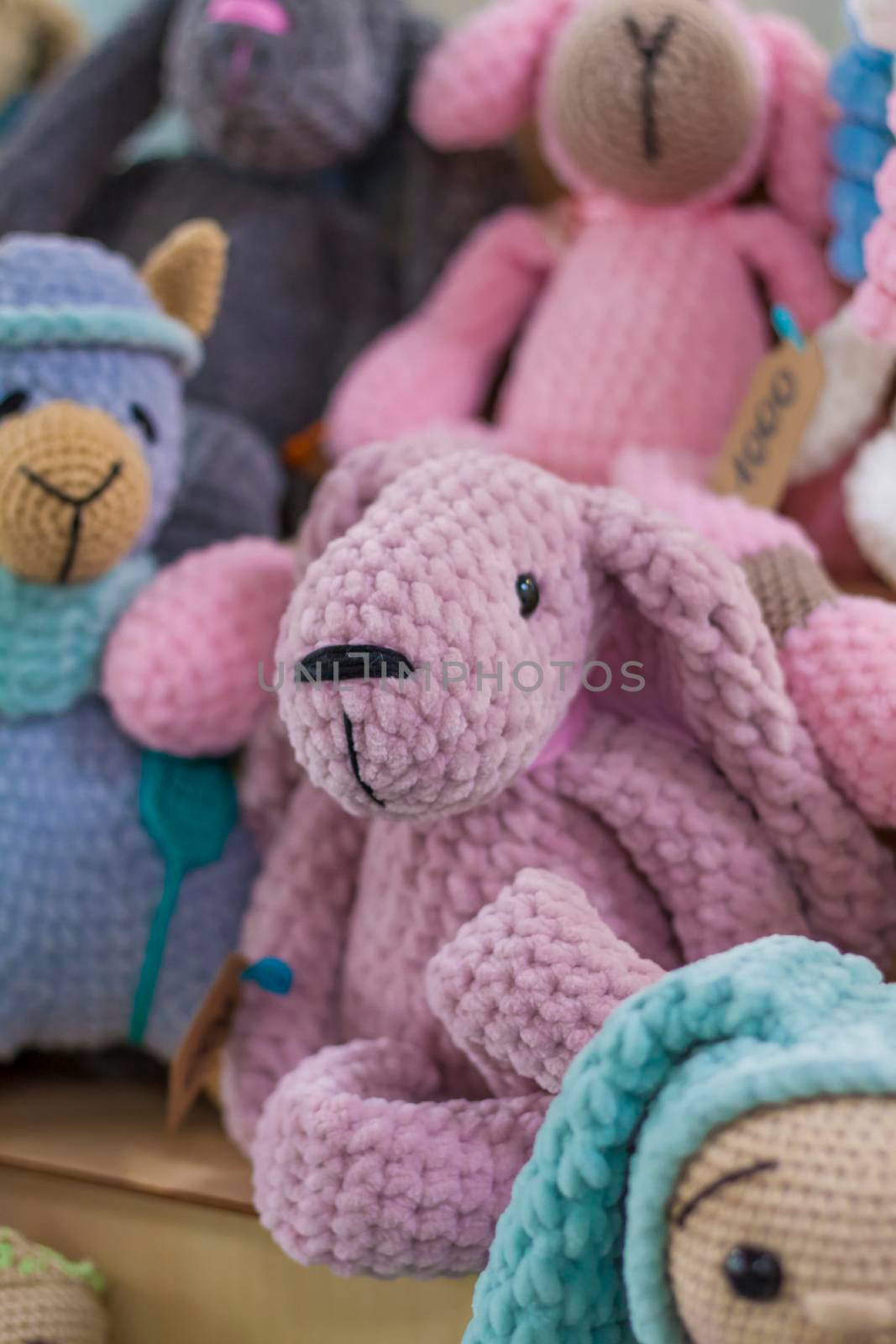 Knitted toys. Crocheted cute little animals. handmade toy, Plush Stuffed toys, Cute little animals 