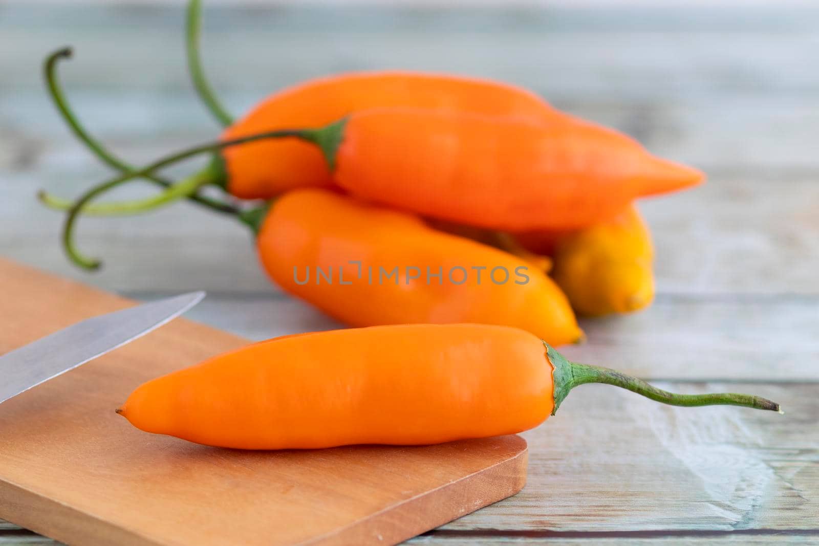 Yellow peppers, the main ingredient in Peruvian cuisine by eagg13