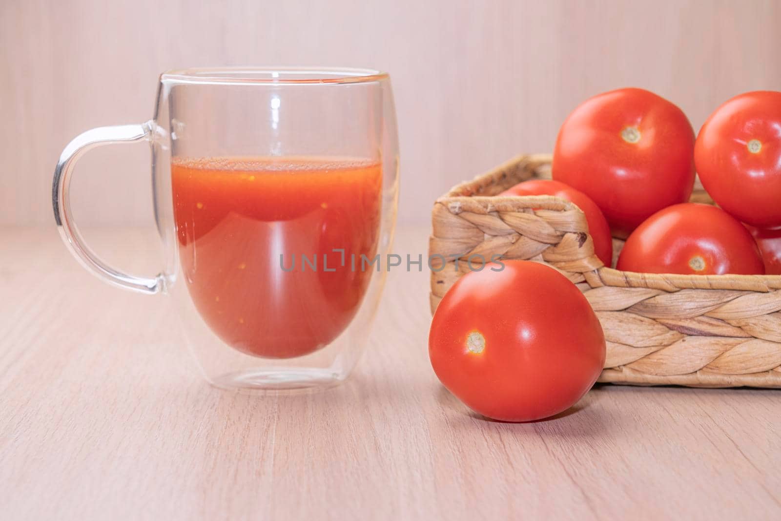 tomato juice and red tomatoes close up by roman112007