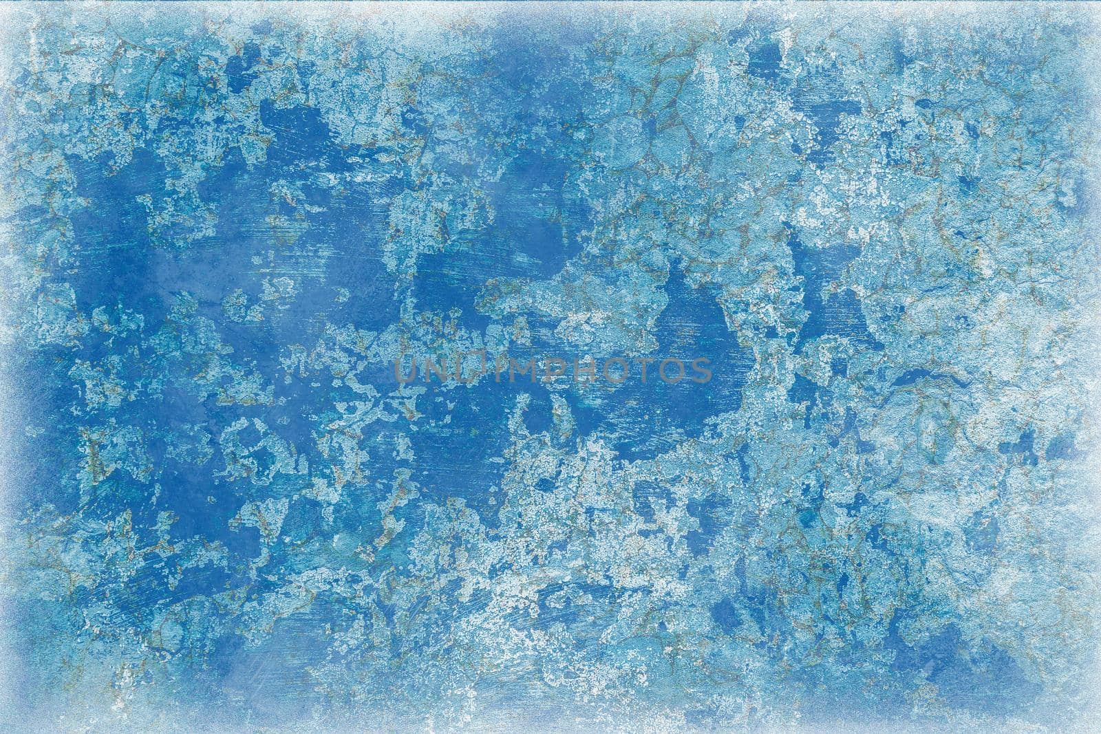 Cold blue background in the form of a texture similar to ice, old wall or water