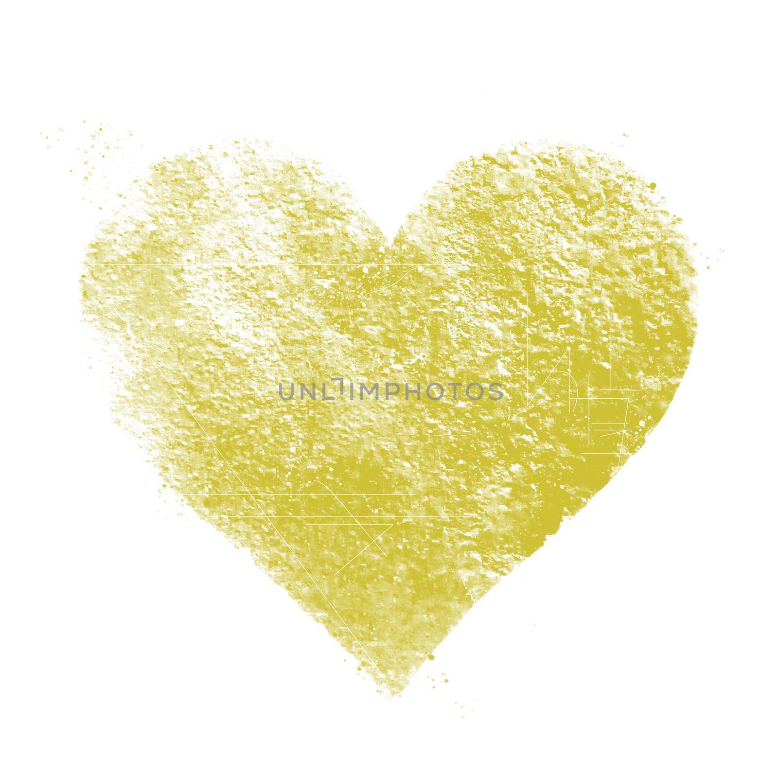 Vintage lime heart. Great for Valentine's Day, wedding, scrapbook, grunge surface textures.