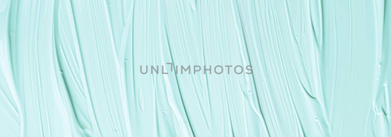 Mint cosmetic texture background, make-up and skincare cosmetics cream product, luxury beauty brand, holiday flatlay design or abstract wall art and paint strokes.